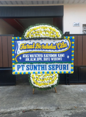 Papan Bunga Duka di Manggarai Selatan