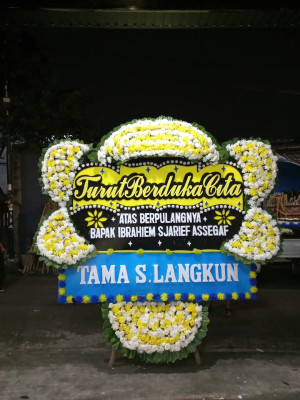 Papan Bunga Duka di Manggarai Selatan